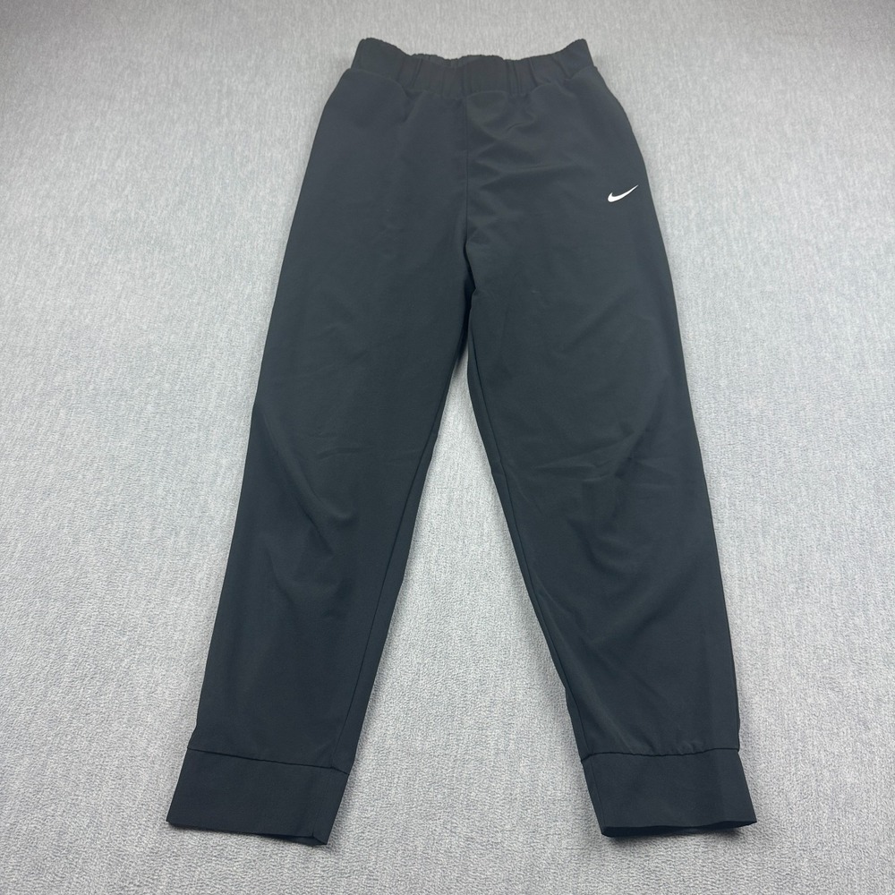 Nike Pants Women Medium Black Flex Bliss Victory Training Tapered Active Pull On